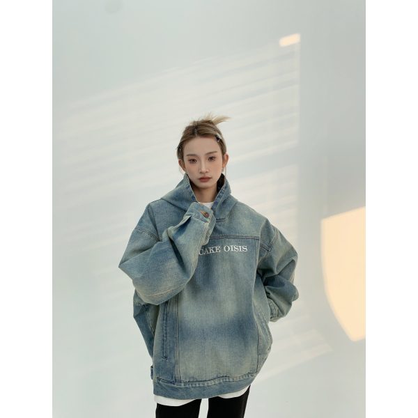 Oversized Denim Coat Online Sale - Image 4