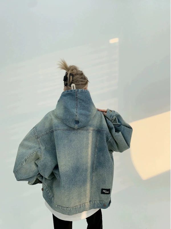 Oversized Denim Coat Online Sale - Image 5