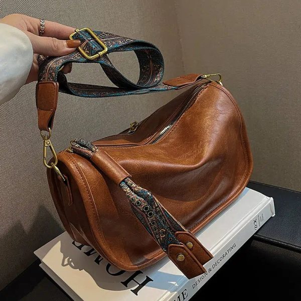 Vintage Pattern Strap Shoulder Bag on Sale - Image 3