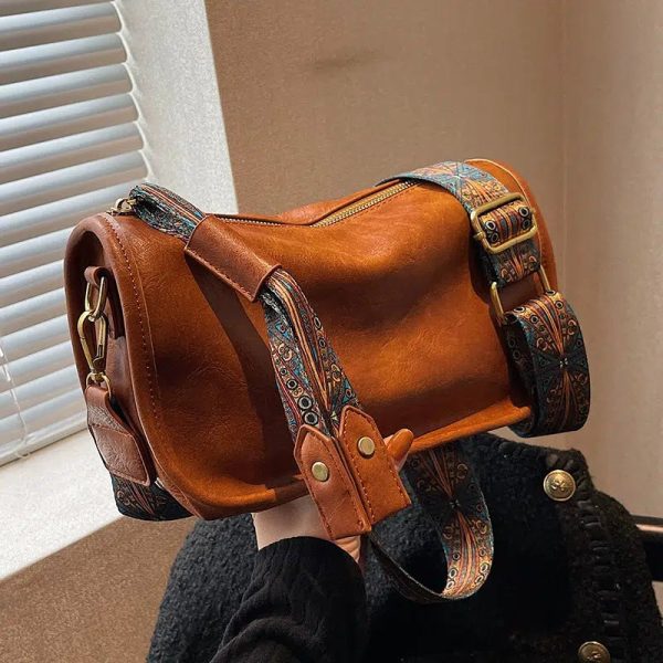 Vintage Pattern Strap Shoulder Bag on Sale - Image 4