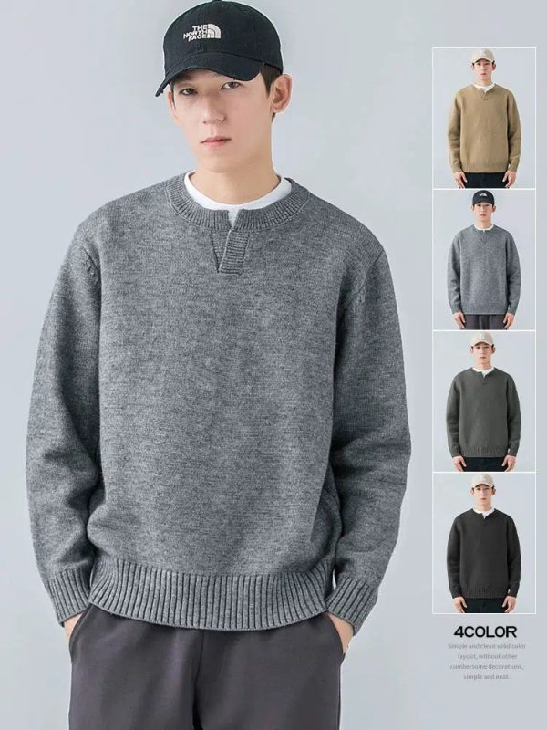 Chunky Knit Sweater with Ribbed Hem Online