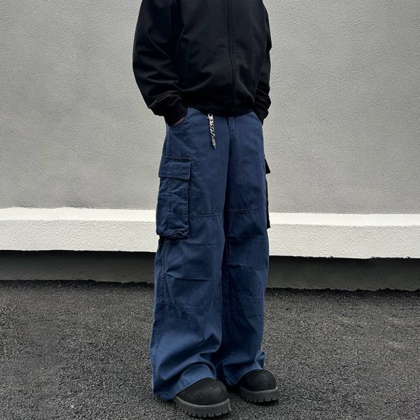 Relaxed Fit Cargo Wide-Leg Pants Sale - Image 2