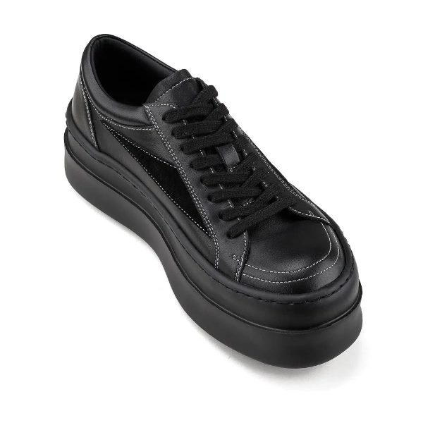 Leather Inverted Sneakers For Discount - Image 2