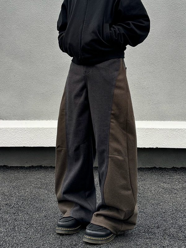Wide-Leg Woolen Drape Casual Pants Fashion - Image 4