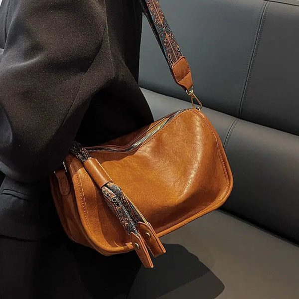 Vintage Pattern Strap Shoulder Bag on Sale - Image 2