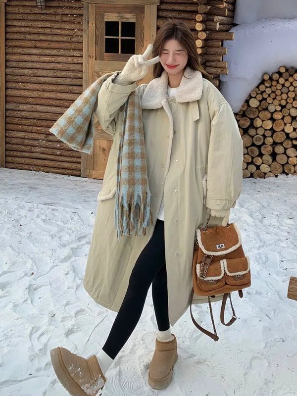 Wool-Lined Winter Parka Coat Sale - Image 4