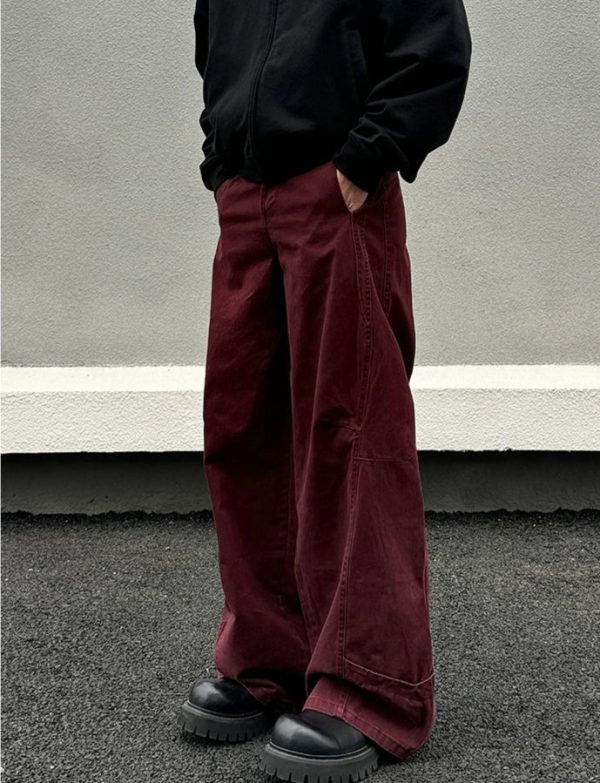 Red Straight Leg Jeans Online now - Image 2