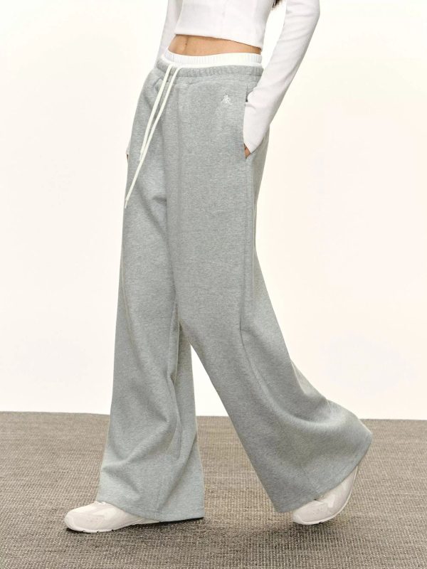 Drawstring Waist Casual Wide-Leg Pants Fashion - Image 4