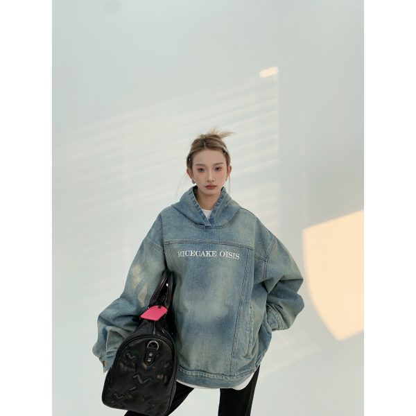 Oversized Denim Coat Online Sale - Image 3