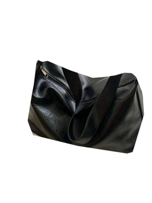 Black Leather Crossbody Shoulder Bag For Sale - Image 5
