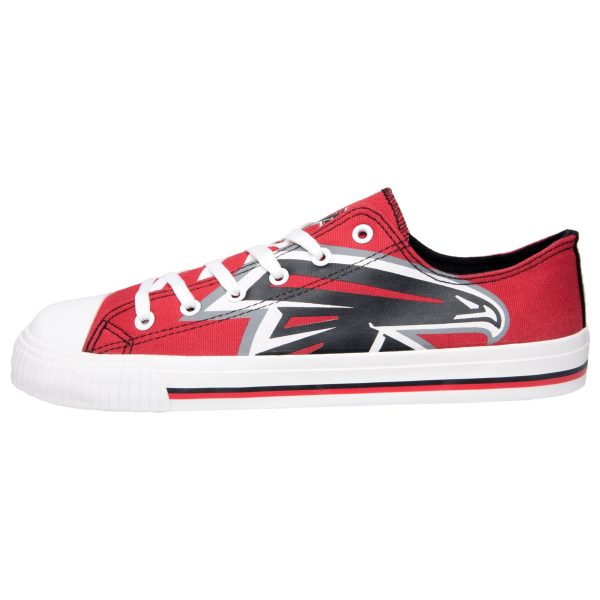 Atlanta Falcons NFL Mens Low Top Big Logo Canvas Shoes Fashion - Image 2